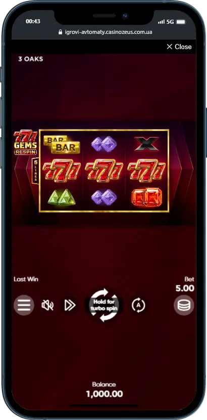 777 Gems Respin Ігрові автомати 777 - 777 Gems Respin